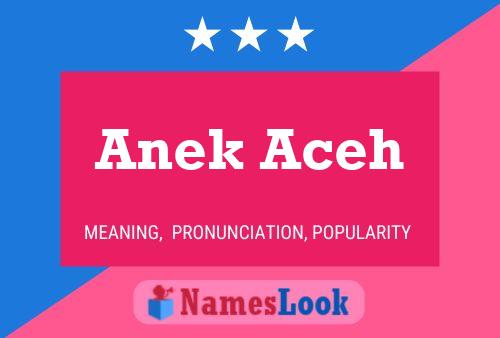 Anek Aceh Name Poster