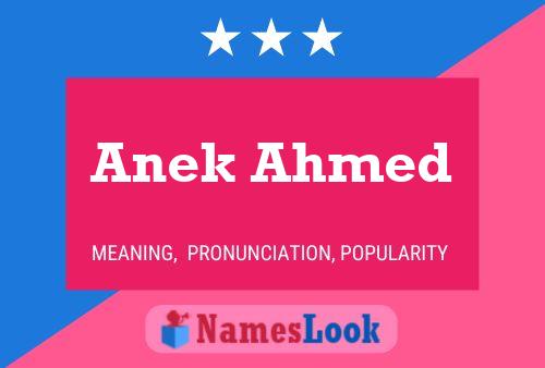 Anek Ahmed Name Poster