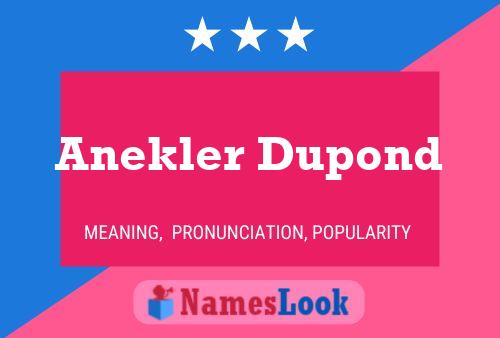 Anekler Dupond Name Poster