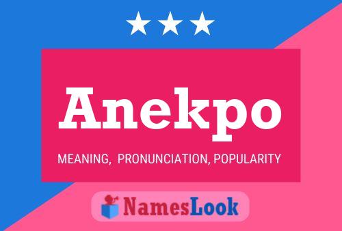 Anekpo Name Poster