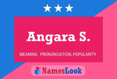 Angara S. Name Poster