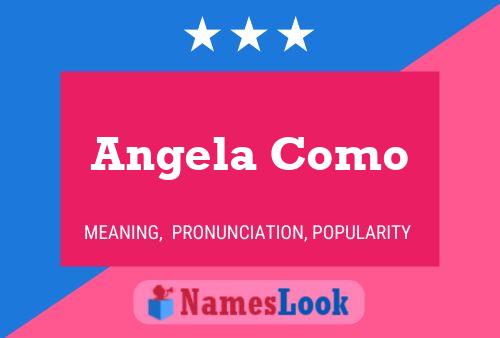 Angela Como Name Poster