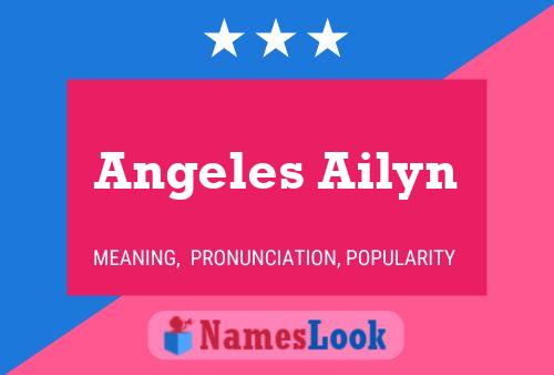 Angeles Ailyn Name Poster