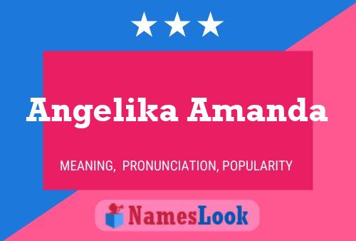 Angelika Amanda Name Poster