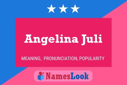 Angelina Juli Name Poster