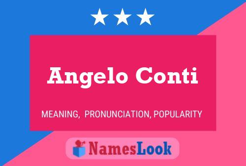 Angelo Conti Name Poster