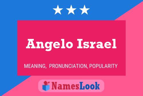 Angelo Israel Name Poster