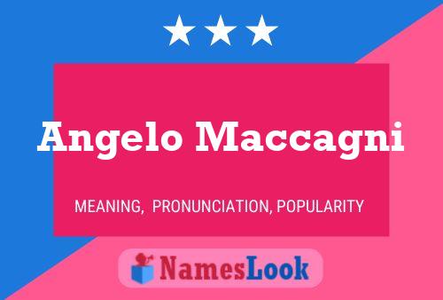 Angelo Maccagni Name Poster