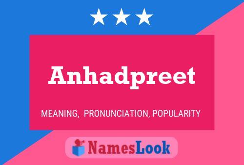 Anhadpreet Name Poster