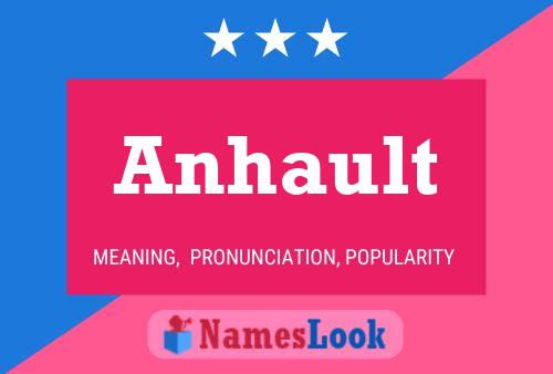 Anhault Name Poster