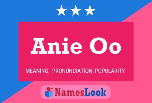 Anie Oo Name Poster