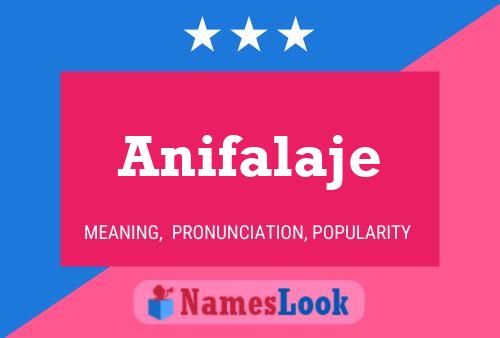 Anifalaje Name Poster