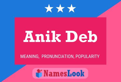 Anik Deb Name Poster