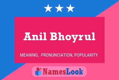 Anil Bhoyrul Name Poster