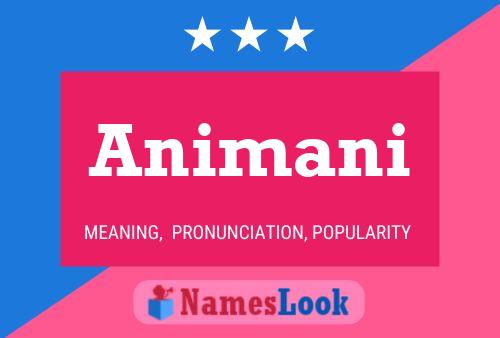 Animani Name Poster