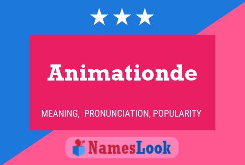 Animationde Name Poster