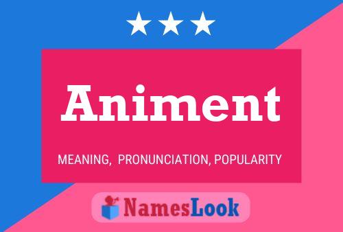 Animent Name Poster