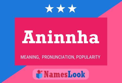 Aninnha Name Poster