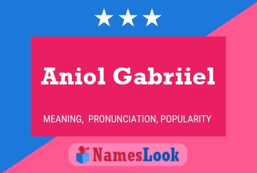 Aniol Gabriiel Name Poster