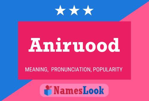 Aniruood Name Poster