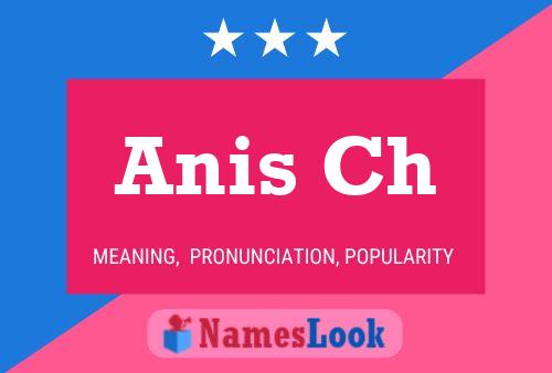 Anis Ch Name Poster