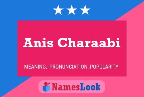 Anis Charaabi Name Poster