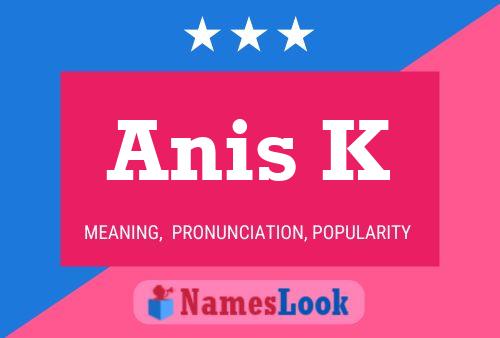 Anis K Name Poster