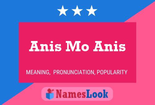 Anis Mo Anis Name Poster