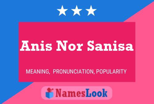 Anis Nor Sanisa Name Poster