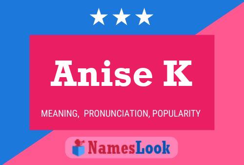 Anise K Name Poster