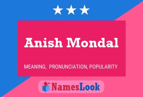 Anish Mondal Name Poster