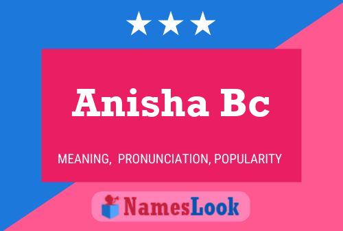 Anisha Bc Name Poster