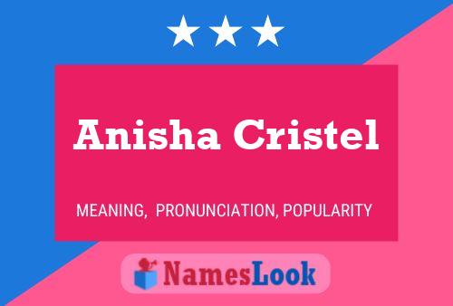 Anisha Cristel Name Poster