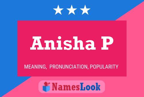 Anisha P Name Poster