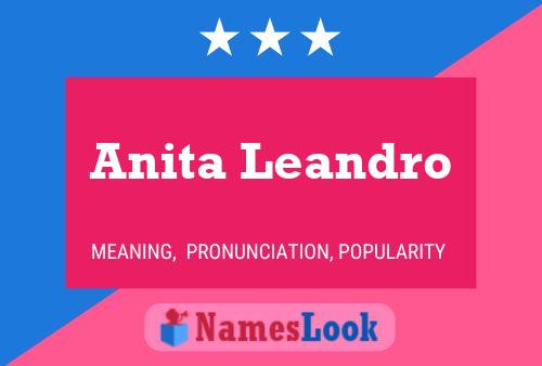 Anita Leandro Name Poster