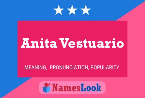 Anita Vestuario Name Poster