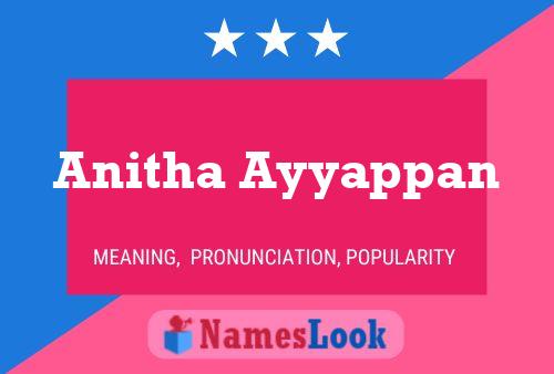 Anitha Ayyappan Name Poster