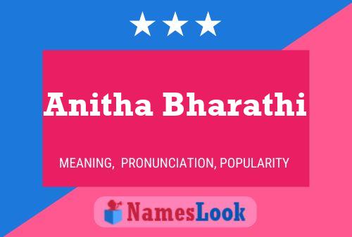 Anitha Bharathi Name Poster