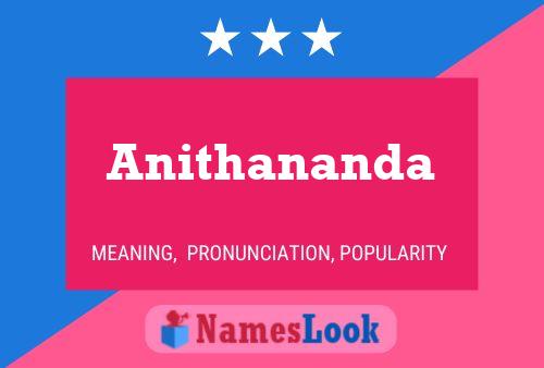 Anithananda Name Poster