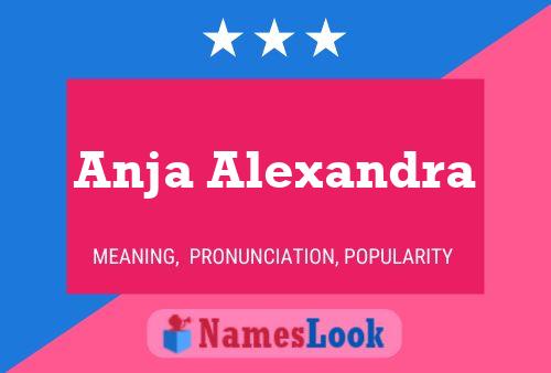 Anja Alexandra Name Poster