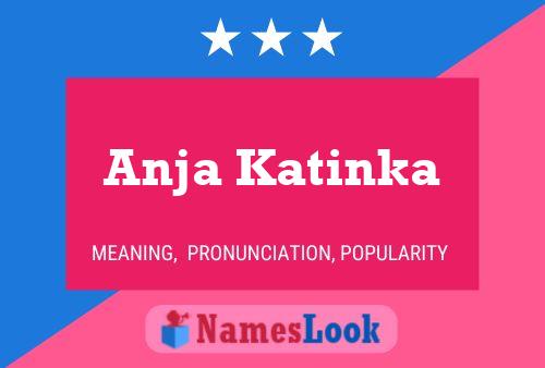 Anja Katinka Name Poster