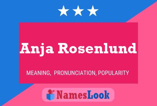 Anja Rosenlund Name Poster