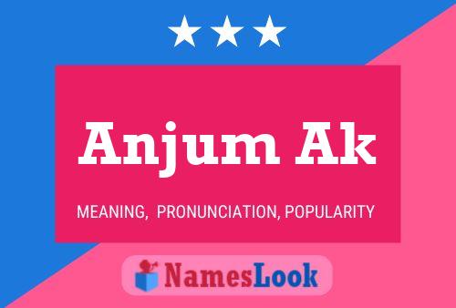 Anjum Ak Name Poster