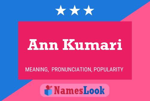 Ann Kumari Name Poster