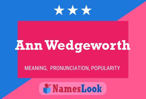 Ann Wedgeworth Name Poster