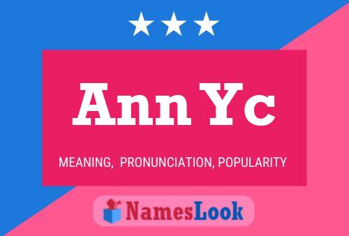 Ann Yc Name Poster