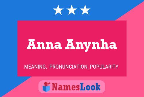 Anna Anynha Name Poster