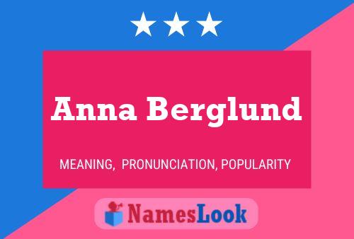 Anna Berglund Name Poster