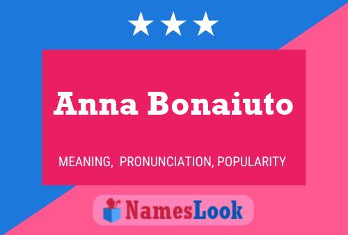 Anna Bonaiuto Name Poster