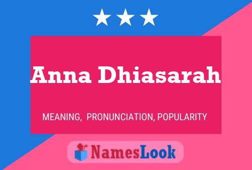 Anna Dhiasarah Name Poster